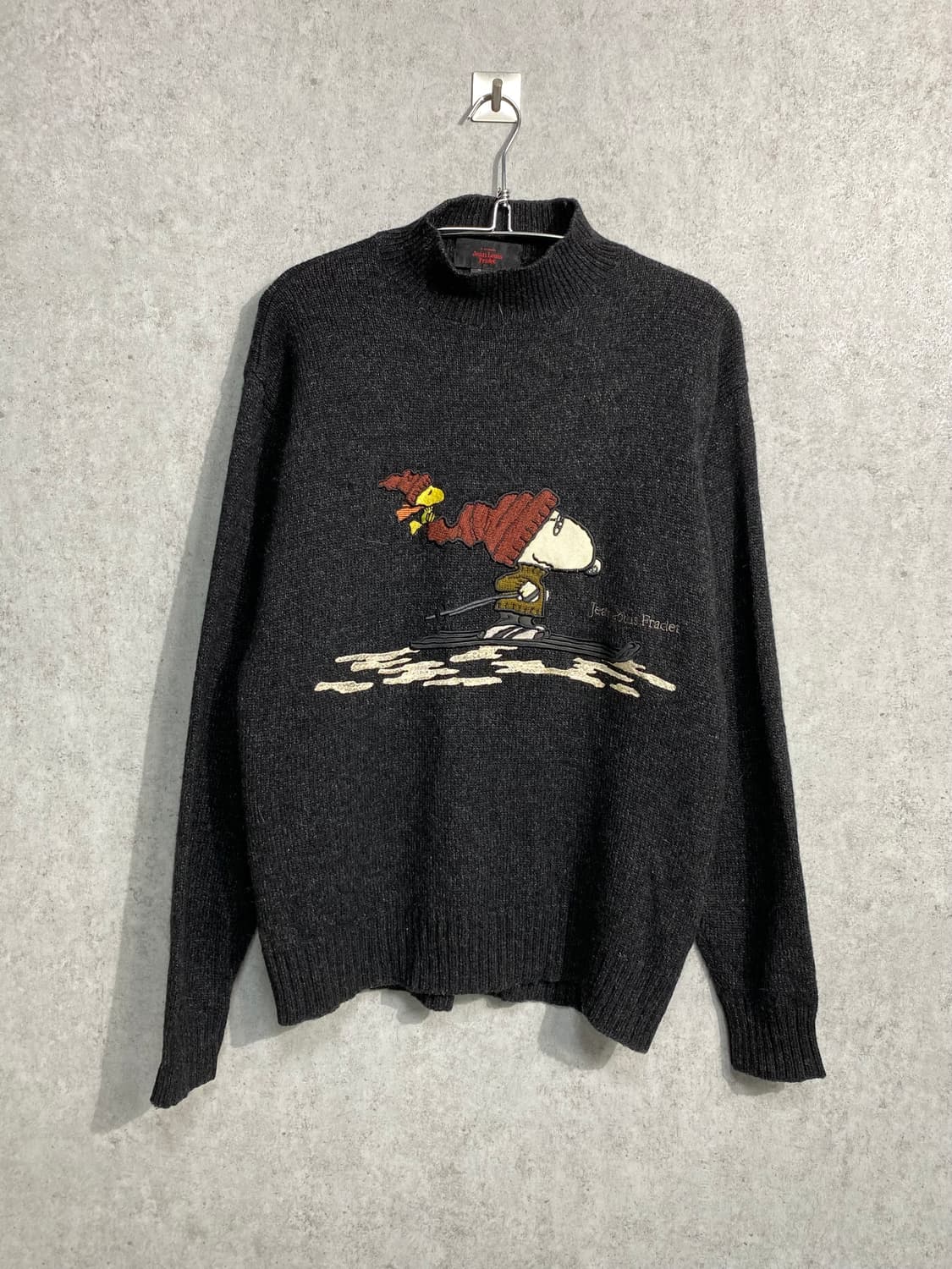 [52] Jean Louis Fradet 스누피 자수 니트 상품이미지1