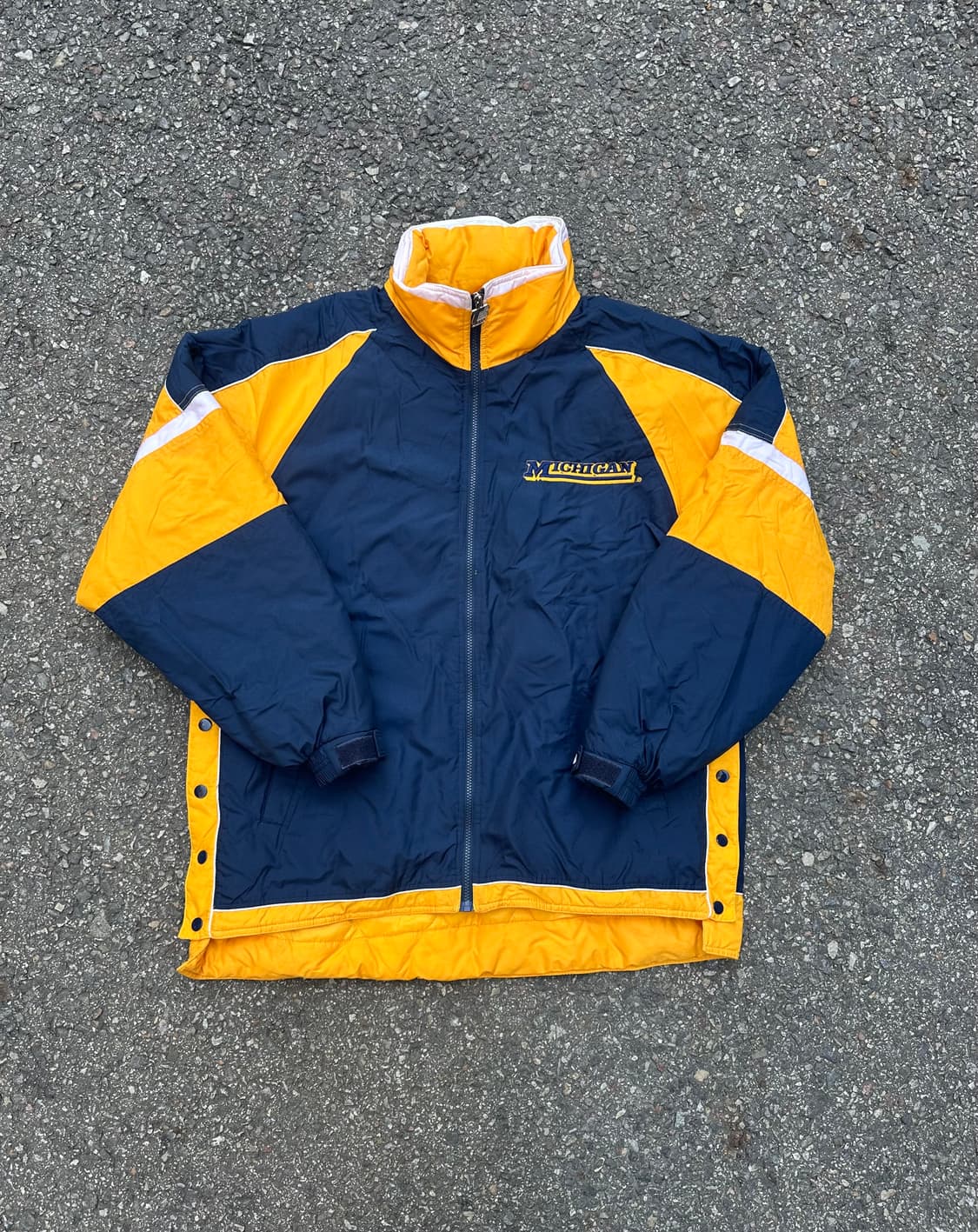 빈티지 00s 퍼스트 다운 미시건 올드스쿨 자켓  상품이미지1