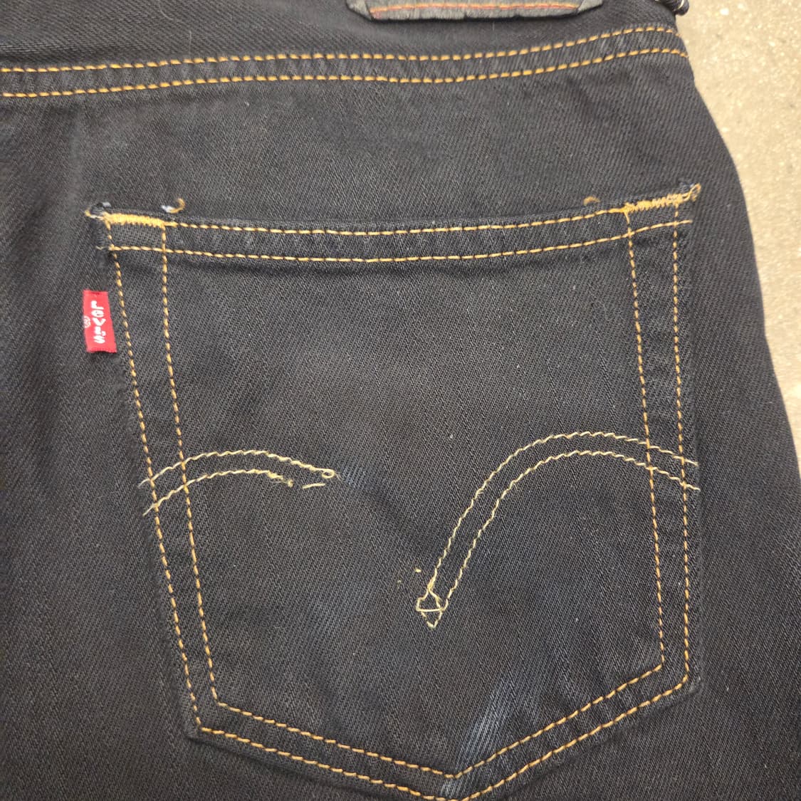 미국빈티지 리바이스 550 블랙진 데님 쇼츠 청반바지 상품이미지8