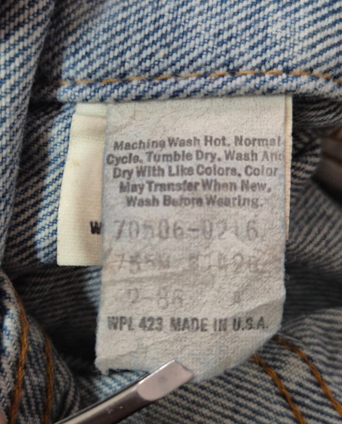 [실측 M] 80s US Made 리바이스 트러커 -112 상품이미지5