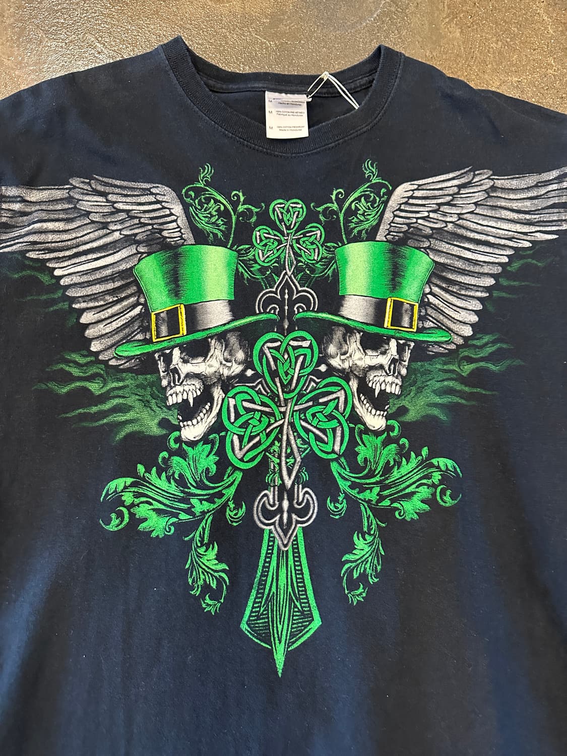 Gildan 길단 블랙 스컬 프린팅티 반팔티 M 상품이미지3