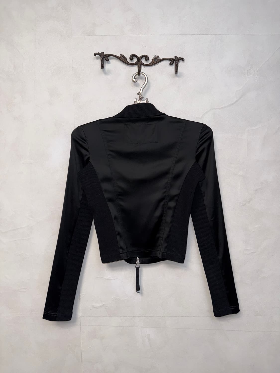 DIESEL satin crop jacket black 상품이미지4