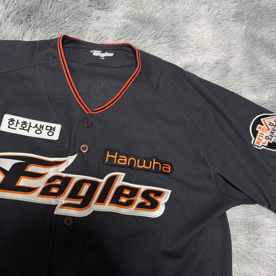 한화이글스 유니폼 120사이즈 지성준 마킹 상품이미지2