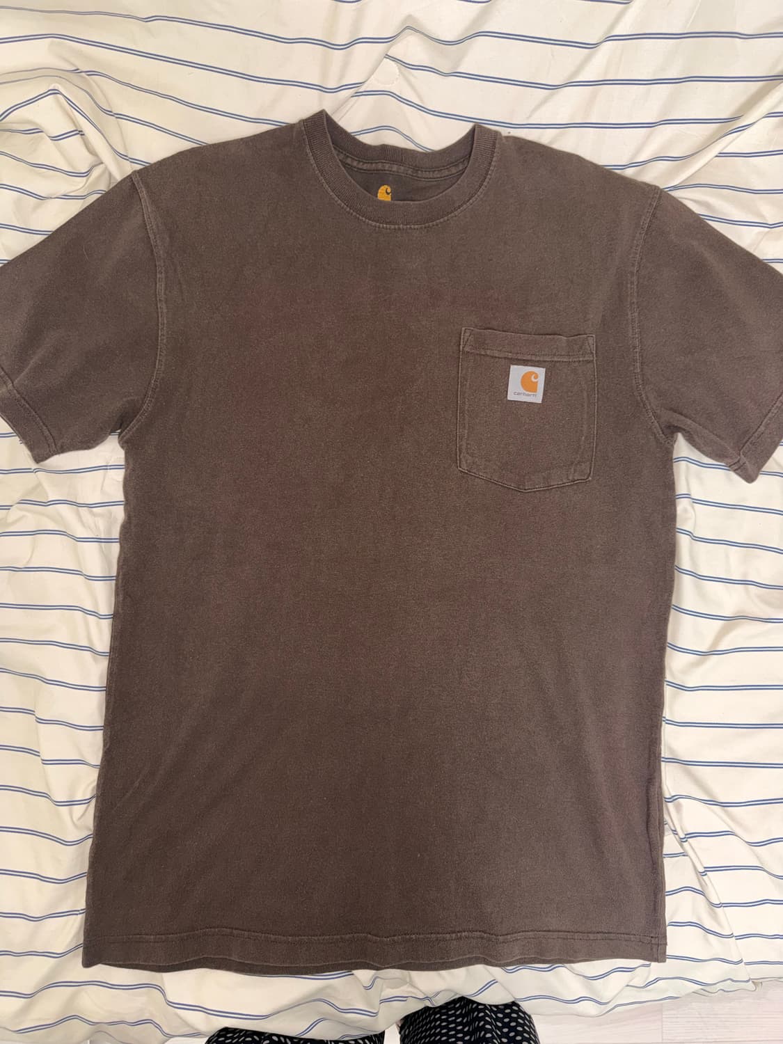 칼하트 다크브라운 반팔 티셔츠 S 상품이미지1