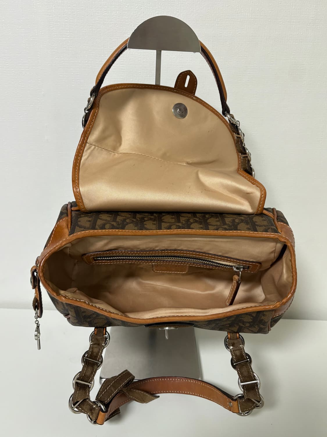 디올 로맨틱 하트 브라운 토트백 상품이미지7