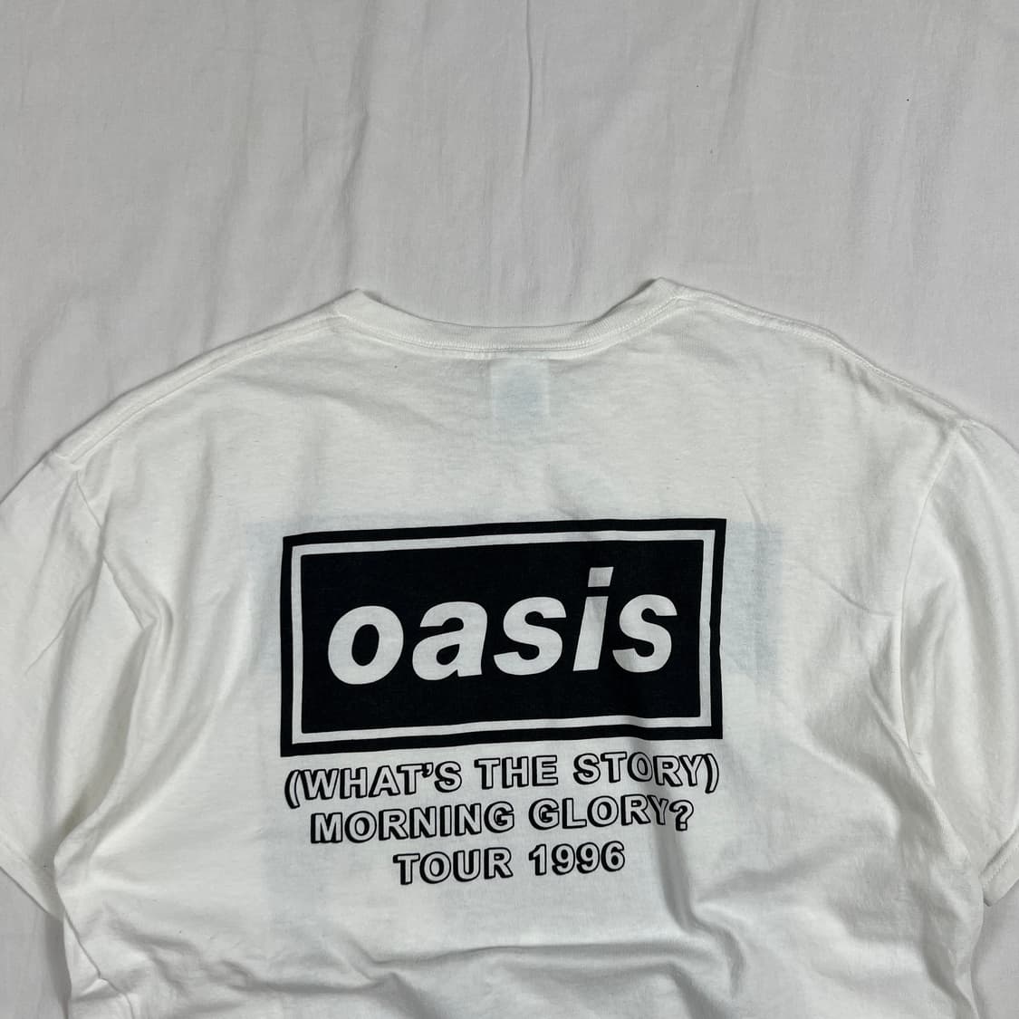 00‘s 오아시스 oasis 밴드 프린트 반팔티 상품이미지5