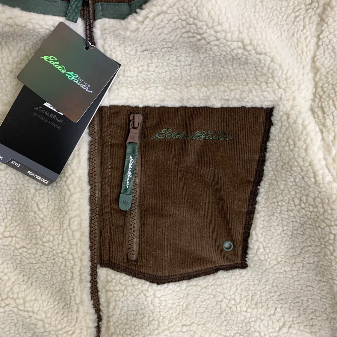 에디바우어 플리스 자켓(2XL/베이지) 후리스 점퍼 상품이미지2