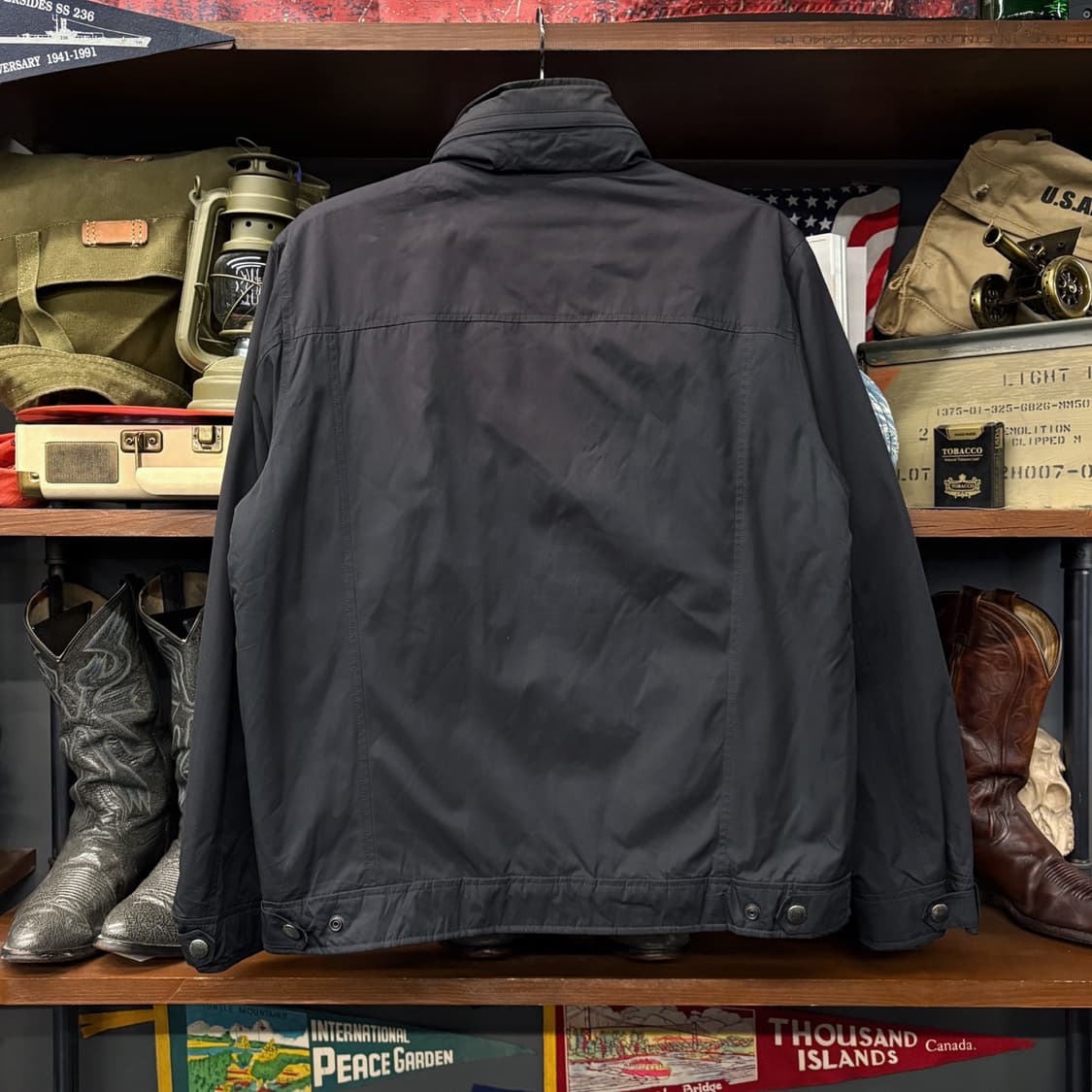 폴로 랄프로렌 플리스 라이닝 후드내장 페리자켓 스윙탑 블루종 N75   상품이미지2