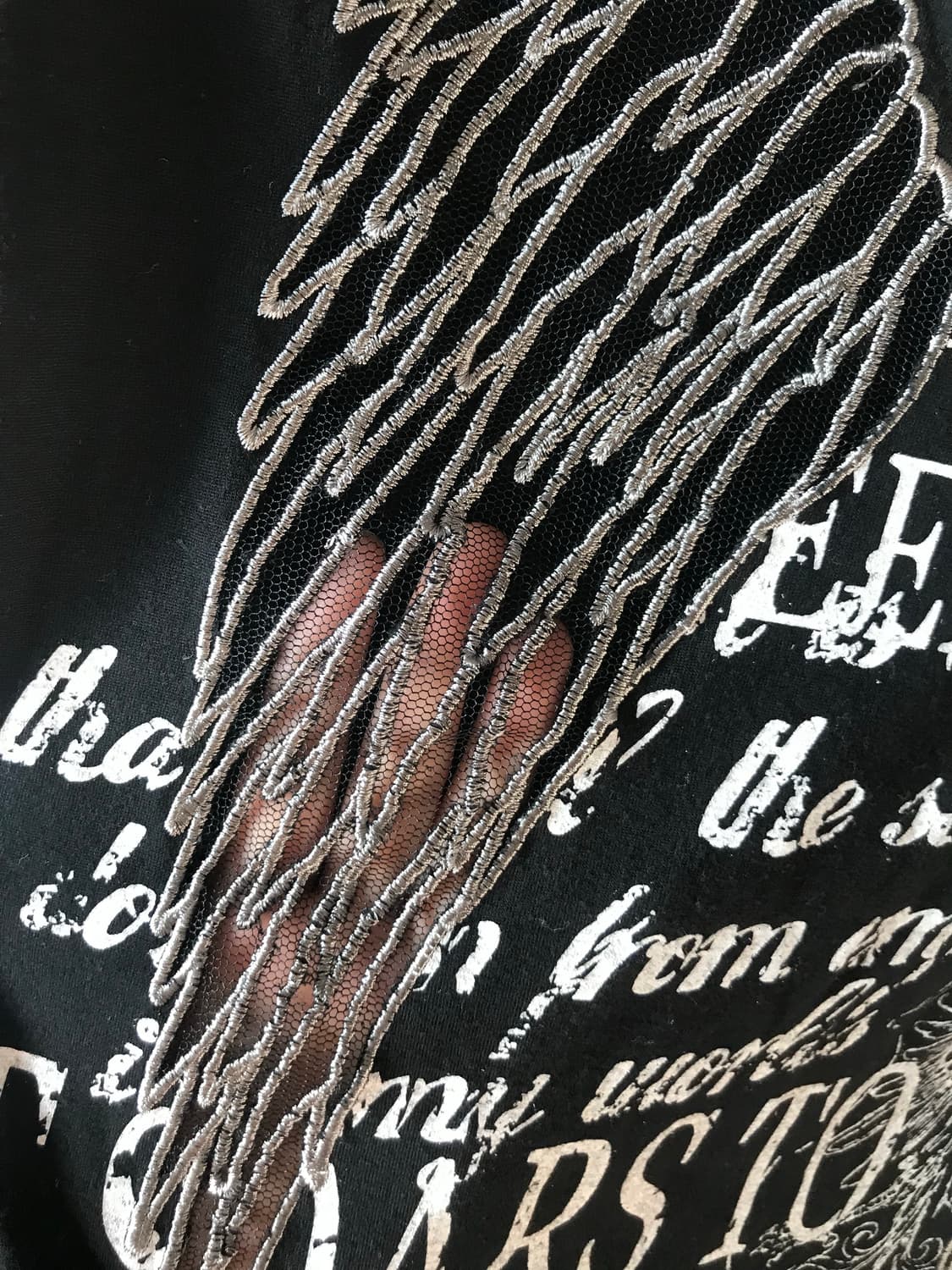 00s punk wing detailed halfsleeve 상품이미지4