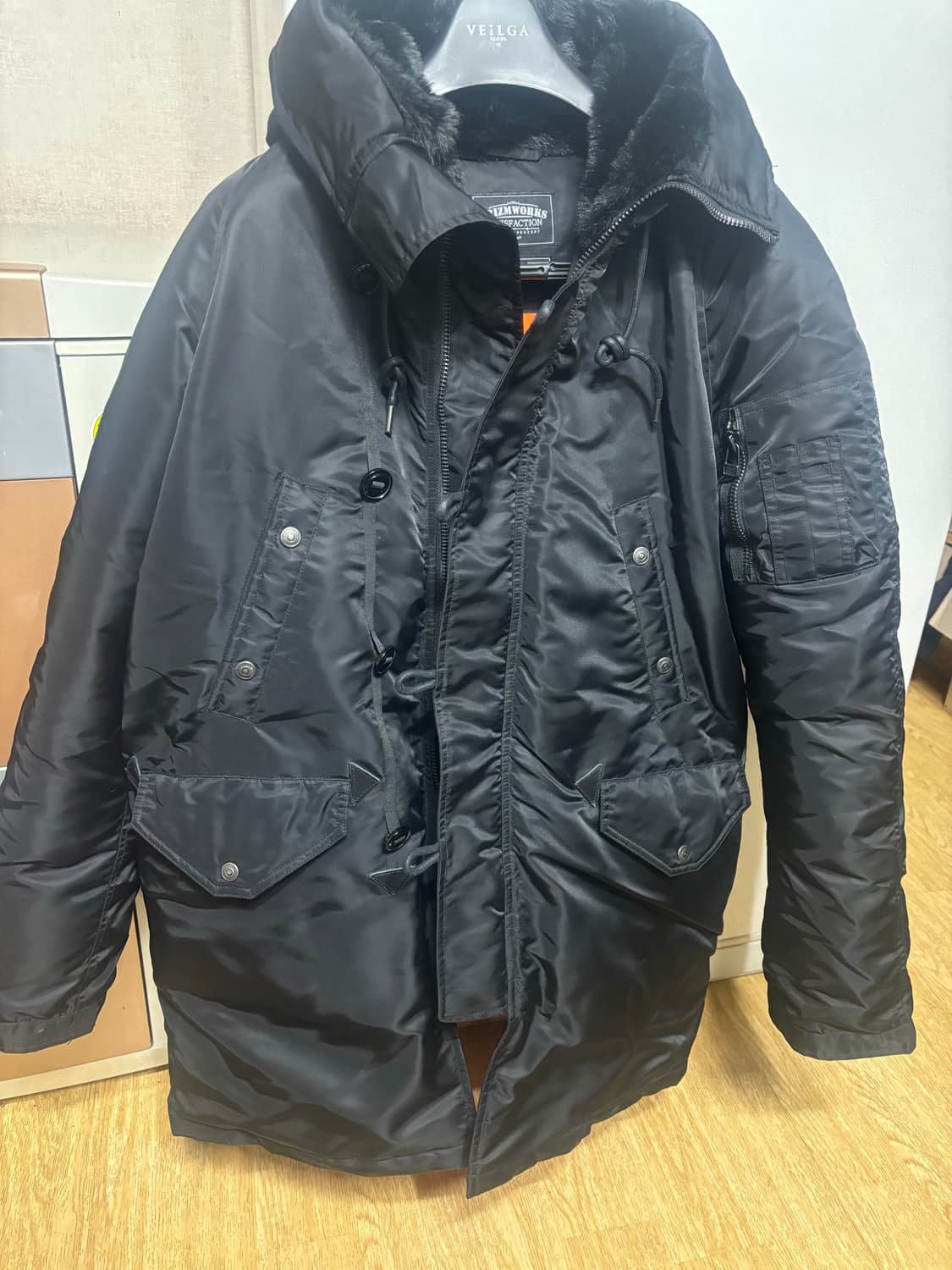 프리즘웍스 / 헤비 나일론 n3b 덕다운 파카 / L 상품이미지3