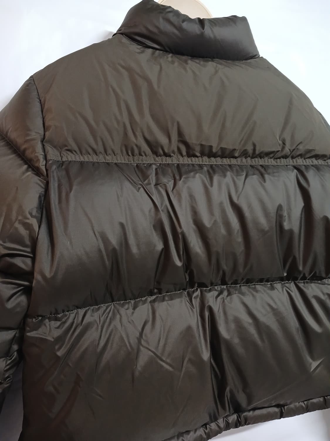 (새상품,S,90)Lee 리 우먼 크롭 숏 다운 브라운 상품이미지6