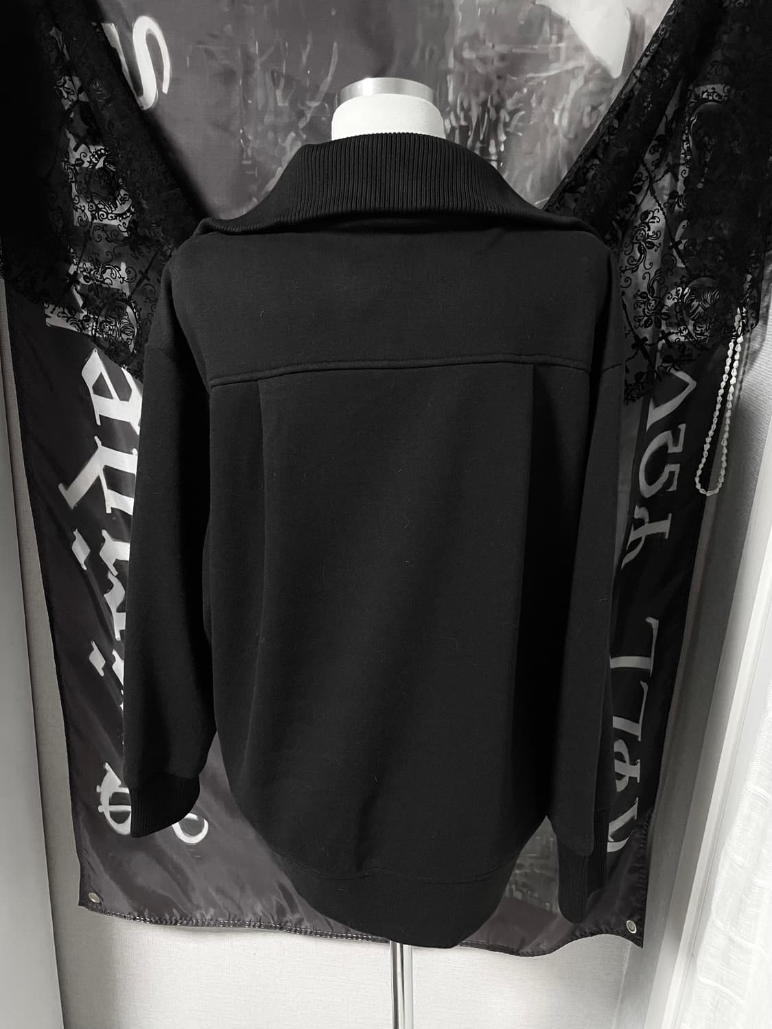 00s 2010 빈티지 블랙 포켓 져지 집업 미세키서울코이세이오펑크히피 상품이미지5