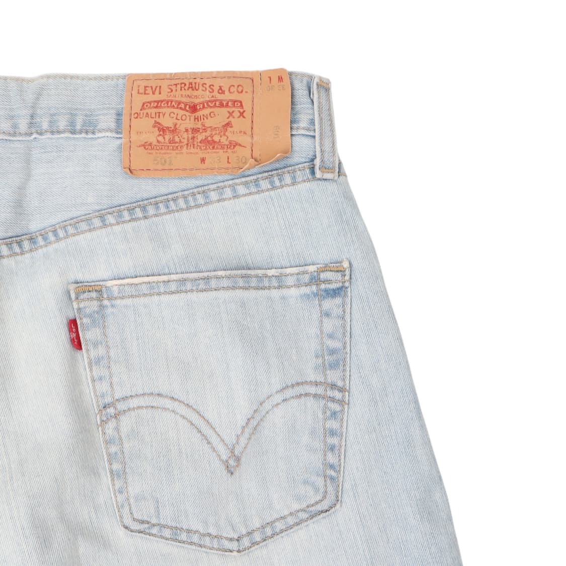 리바이스 501 연청 오리지널 핏 데님팬츠 상품이미지3