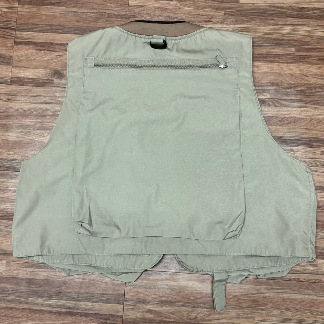 90s 국산 컬럼비아 베이지 카키 피싱 피슁 유틸리티 카고 베스트 조끼 상품이미지3