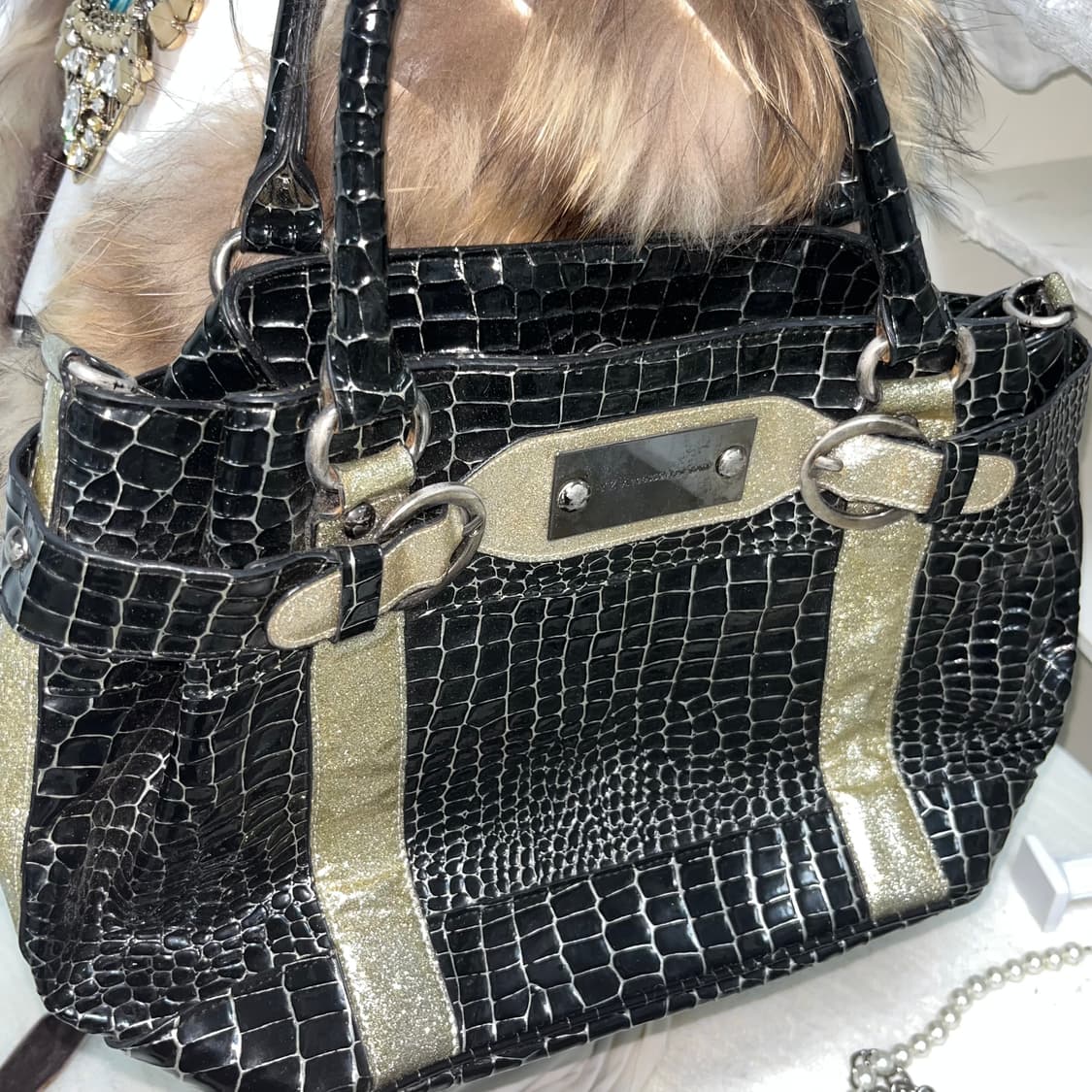 Vintage 글리터 파에톤 숄더백 상품이미지2