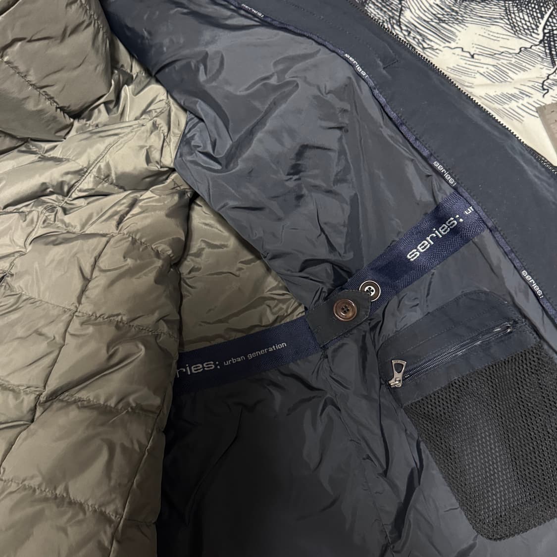 시리즈옴므 패딩 외피내피 105사이즈 상품이미지5