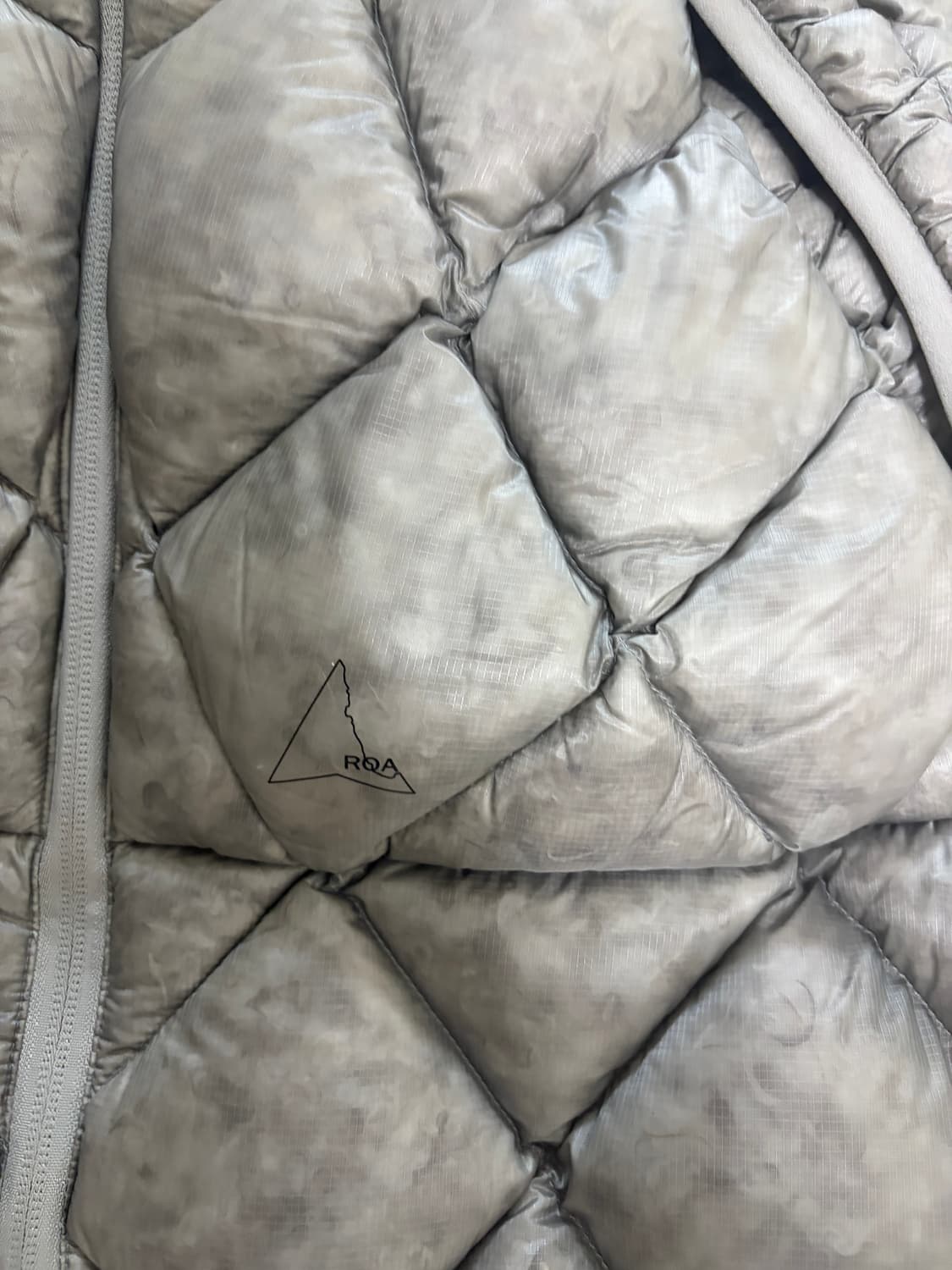 로아 하이킹 누나 800 후드 다운 패딩 베스트 그레이 L 상품이미지4