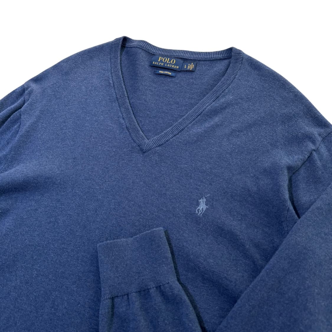 신형 폴로 랄프로렌 코발트블루 브이넥 니트 상품이미지2