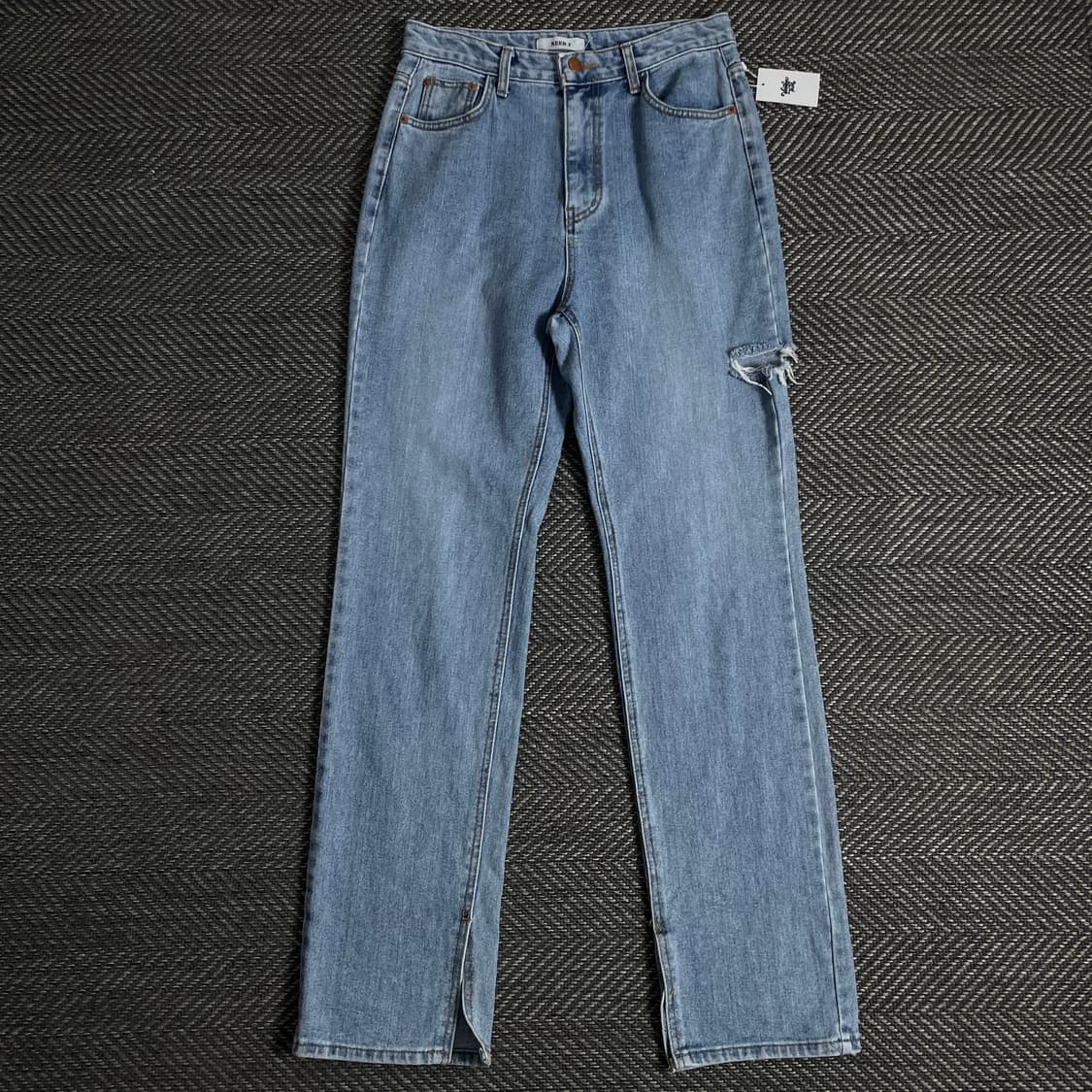 빈티지 우먼스 디스트로이드 슬림 데님 팬츠o 3403 상품이미지1