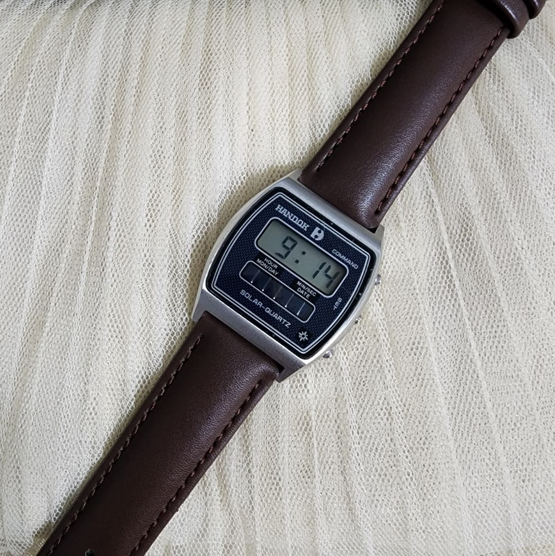 80s 한독 빈티지 솔라 쿼츠 전자시계 상품이미지4