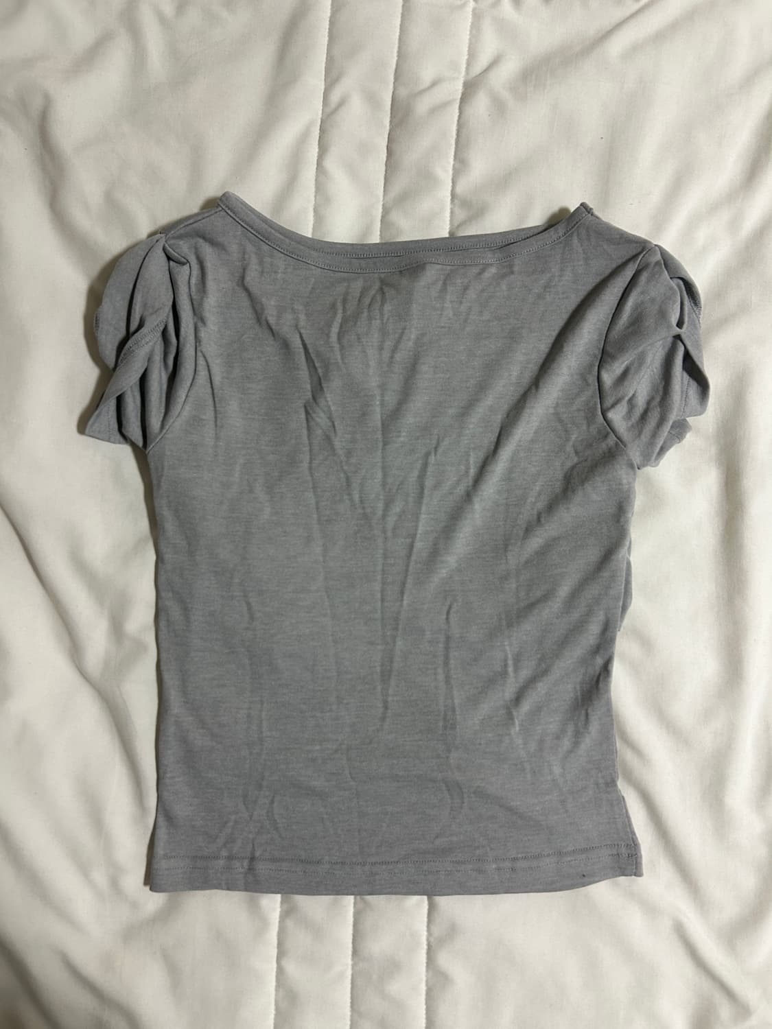 플레어업 Asymmetrical Draped Roll-Up T-Shirt 상품이미지4