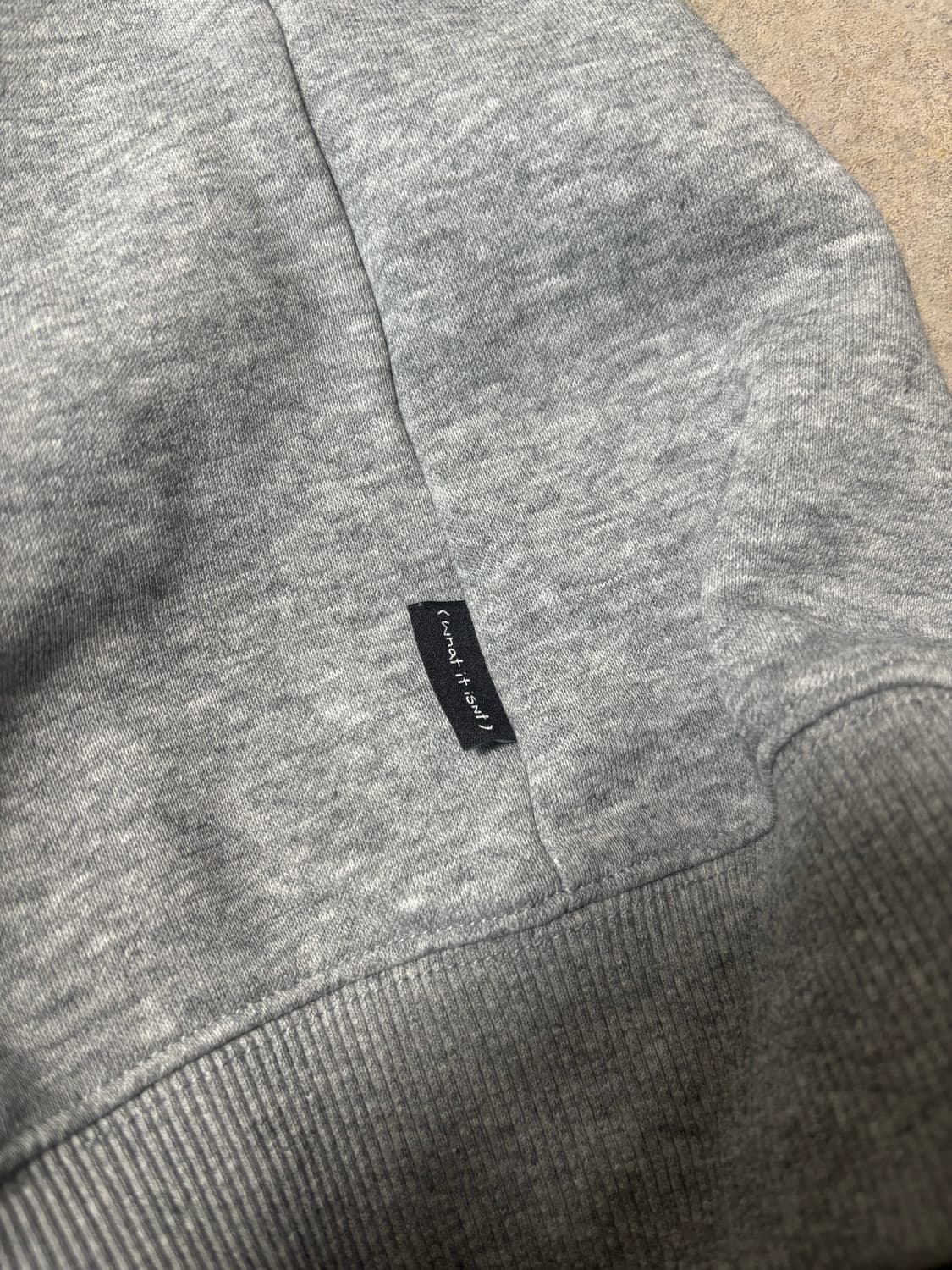 구형(현재 판매x) 왓잇이즌 회색 투웨이 후드집업 상품이미지3