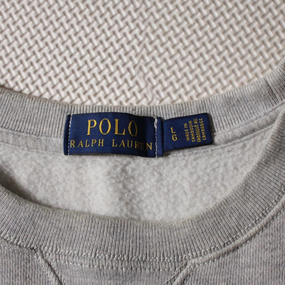 Polo 폴로 랄프로렌 기모 그레이 후드티 상품이미지5