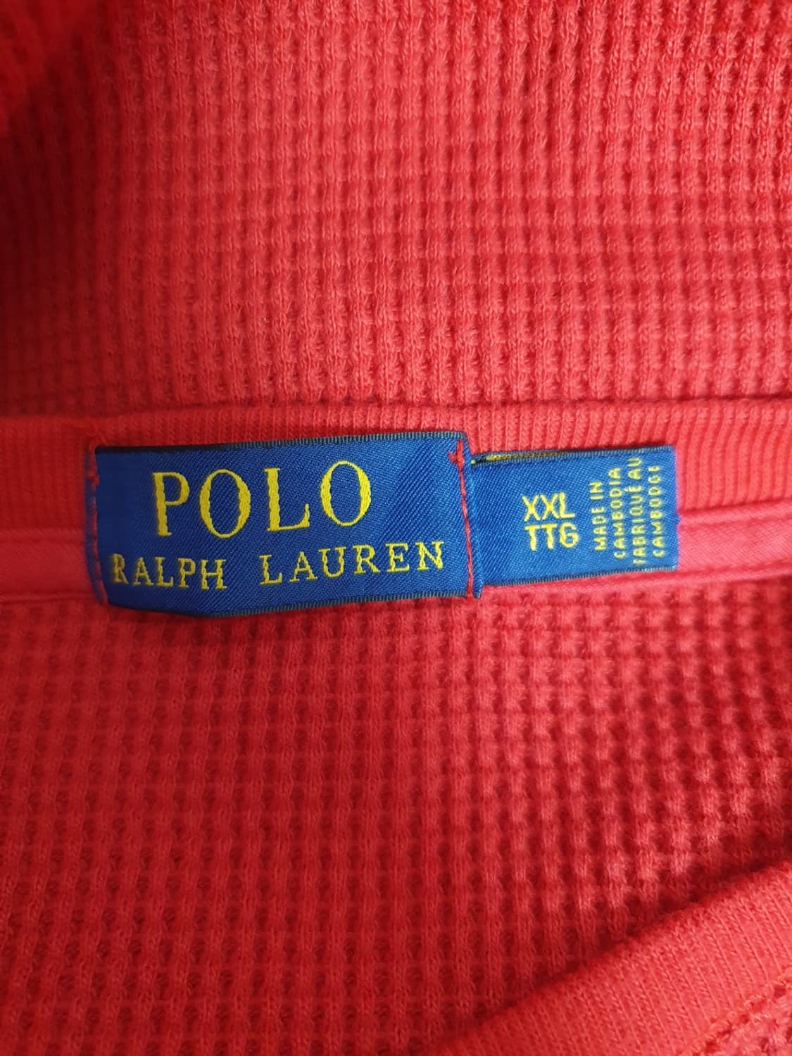 폴로랄프로렌 와플 니트 레드 XXL 상품이미지6