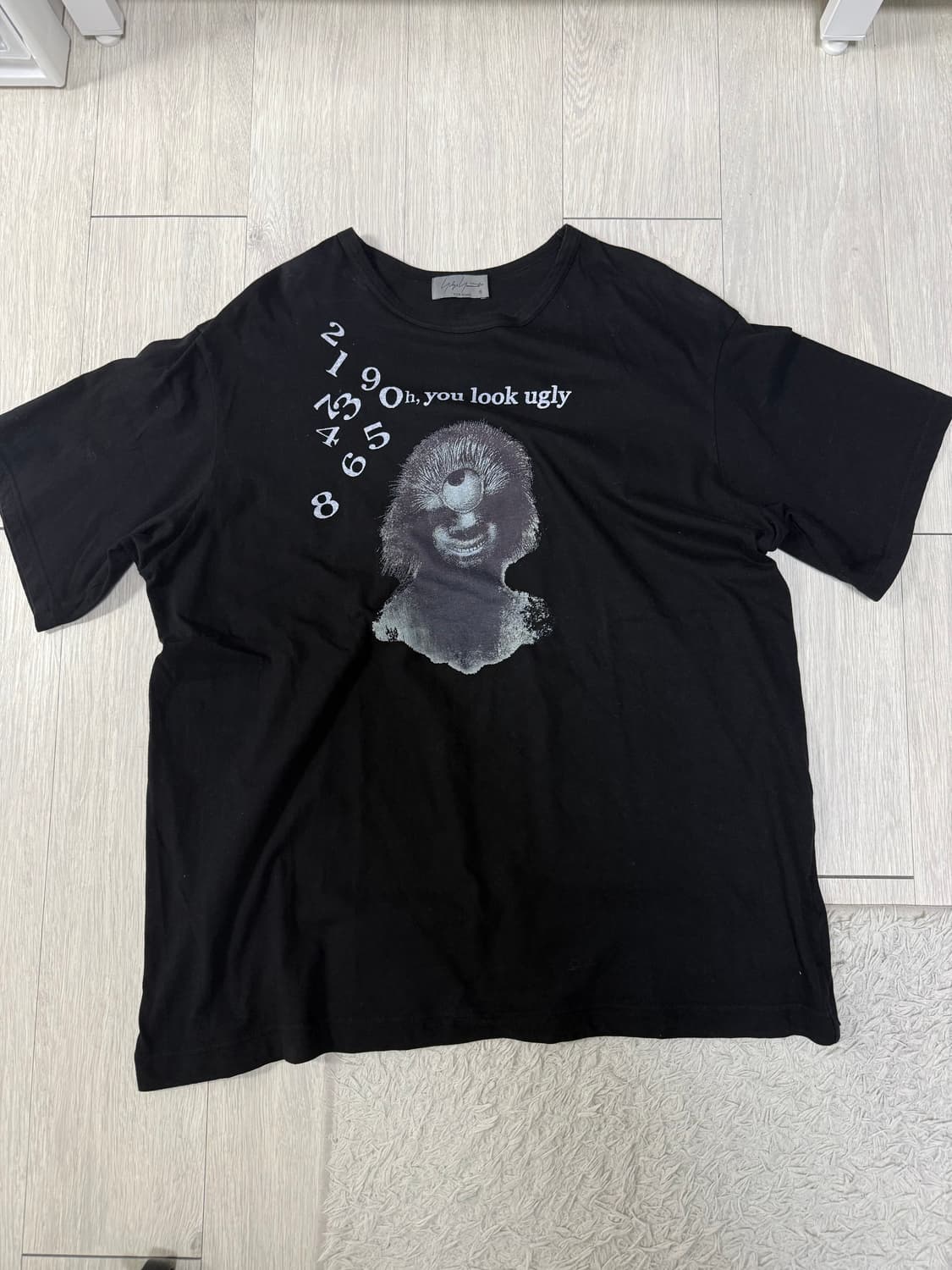 (3)요지 야마모토 뿌르 옴므 프린팅 반팔티 상품이미지1