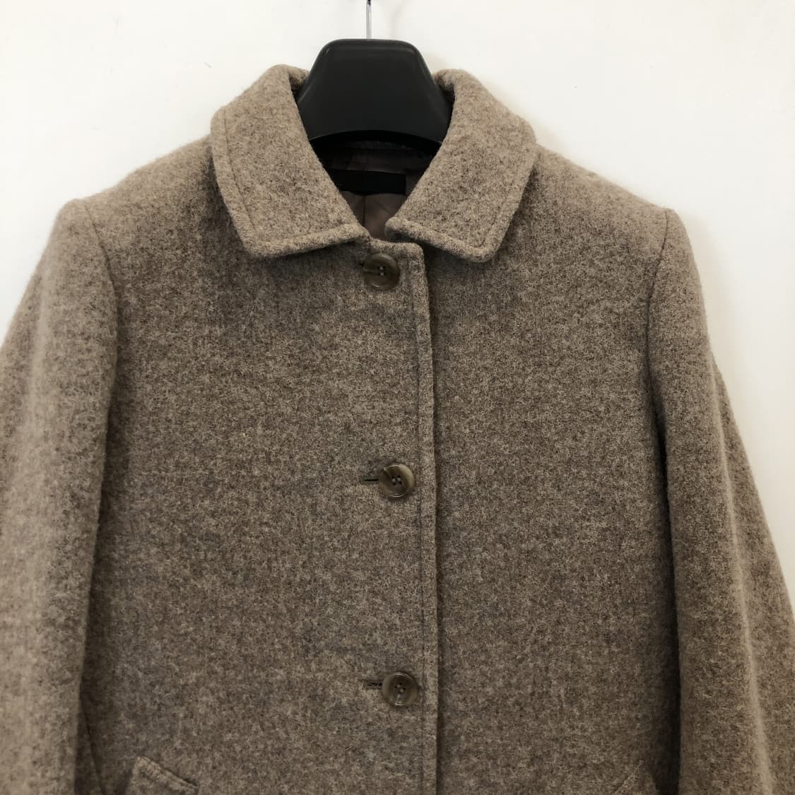 유니클로 싱글 울 코트 여성 XL 오트밀 상품이미지2