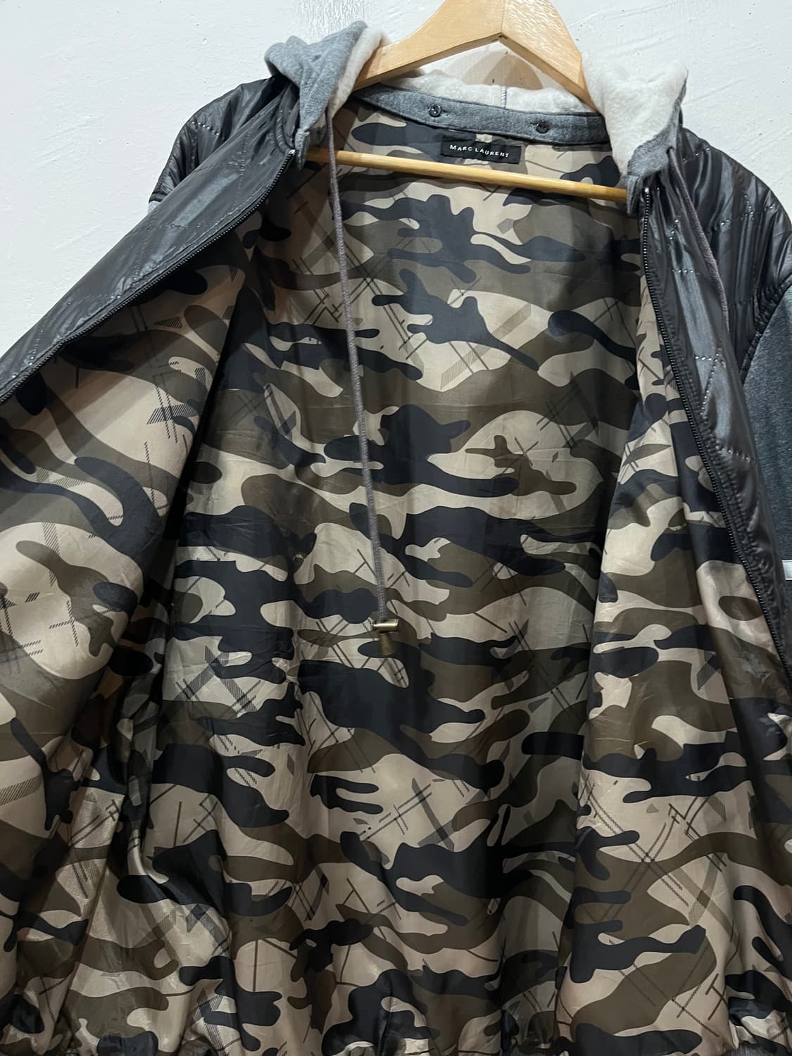 MARC LAURENT JPN 펑크 스컬 퀼팅 후드집업 상품이미지6