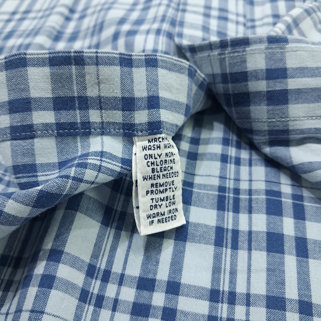 CN754 XL 폴로 랄프로렌 스모키블루 웨스턴 체크 긴팔 셔츠 남방 상품이미지6