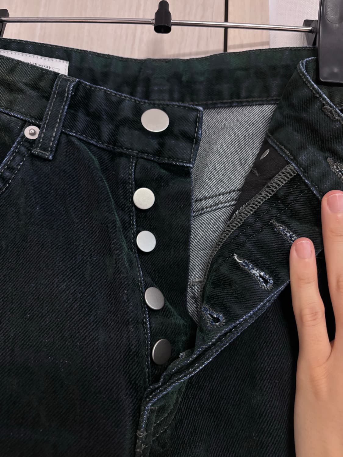 29 자라 ZARA 코듀로이 벨벳 데님 팬츠 상품이미지4