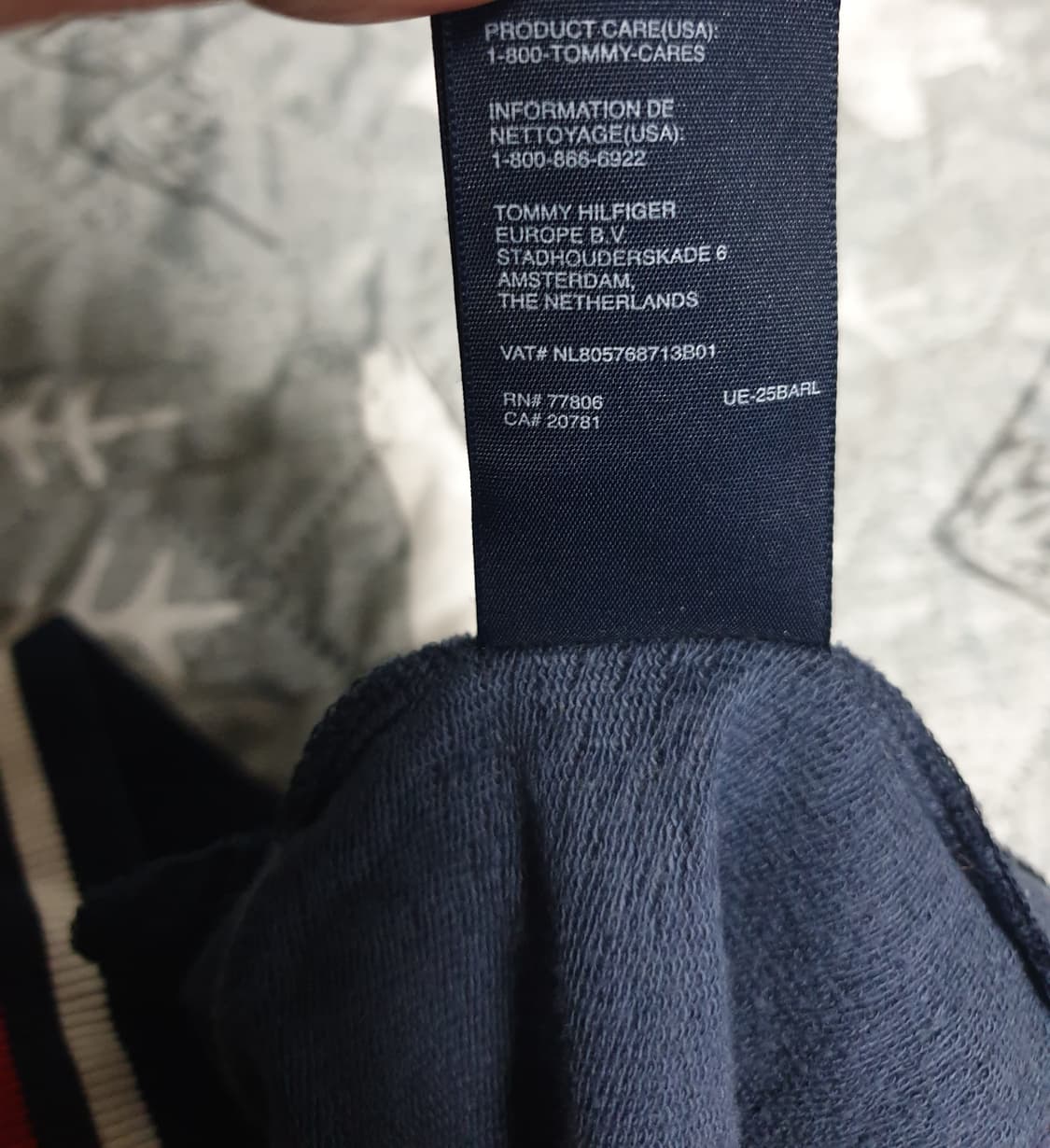 (일본판) 타미힐피거 슬림핏 빈티지 버튼 후드티 네이비 (S) 상품이미지5