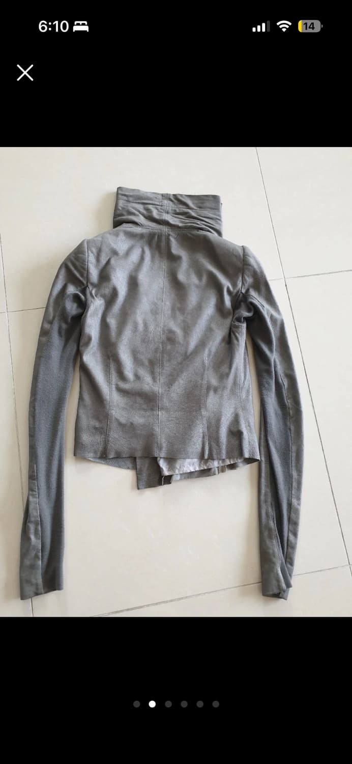 릭오웬스 드레이프 레더 자켓 38 상품이미지2