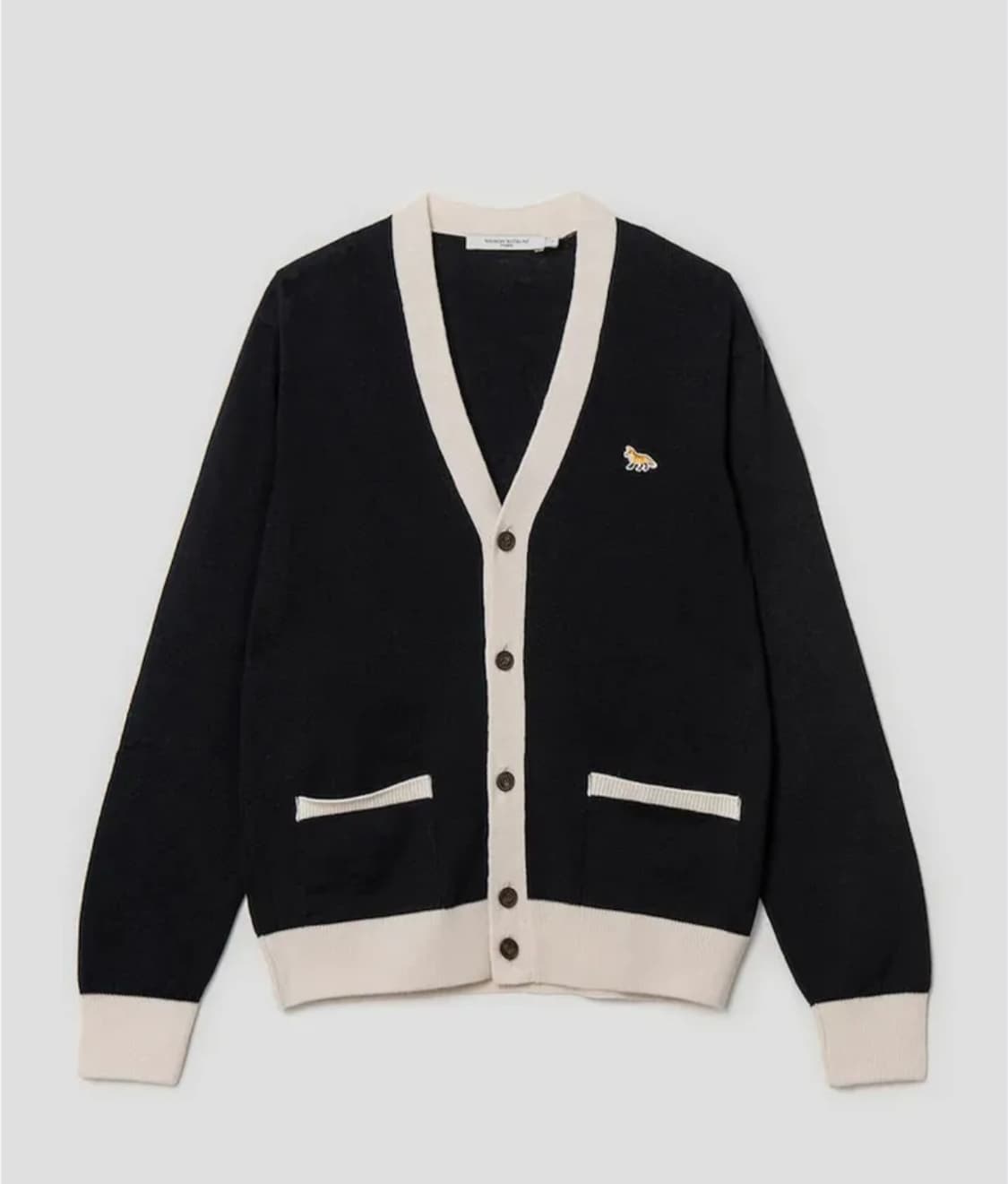 메종 키츠네 베이비 폭스 패치 가디건 xxs 새상품 상품이미지1