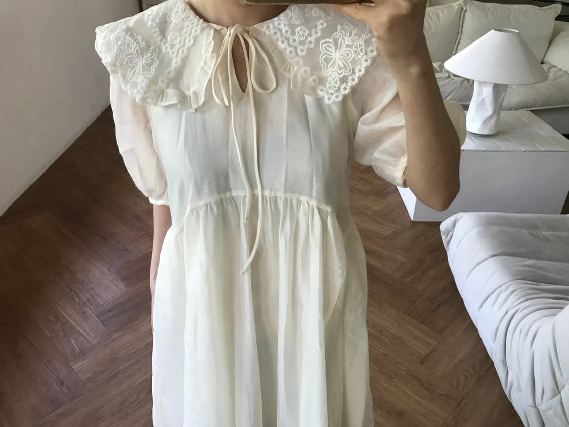 vintage ivory one-piece 상품이미지6