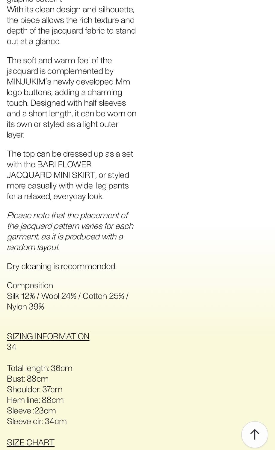 MINJUKIM_ 민주킴 바리 플라워 자카드 크롭 탑 36 상품이미지6
