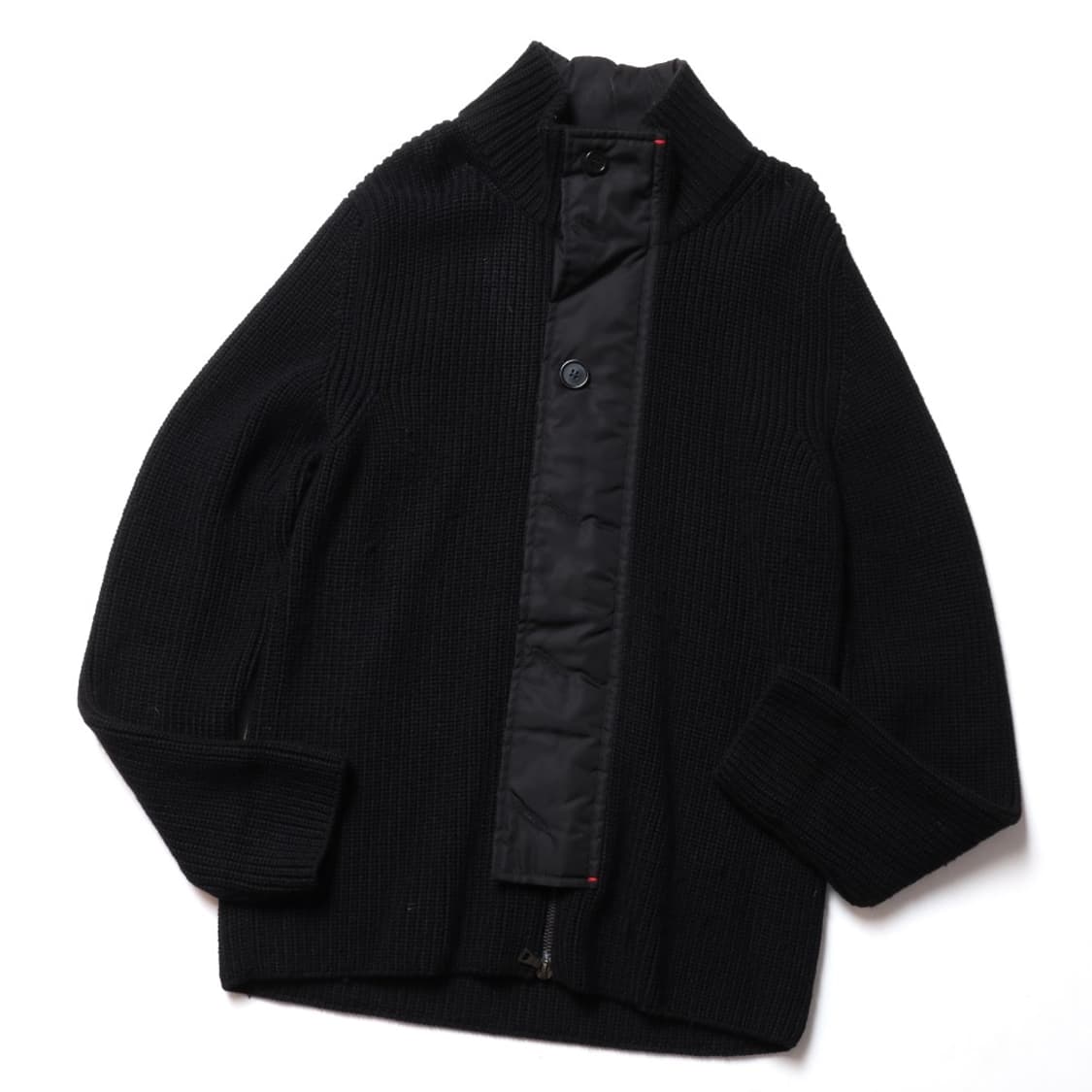 프라다 Prada Black Wool Sweater Jacket 
 상품이미지1