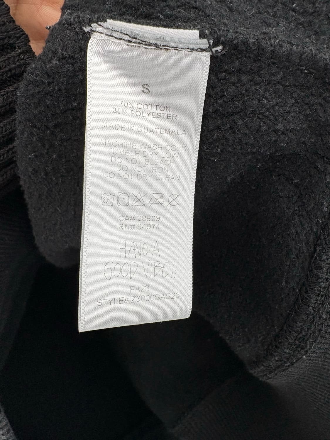 루키CK9748: 스투시 블랙 맨투맨  상품이미지8