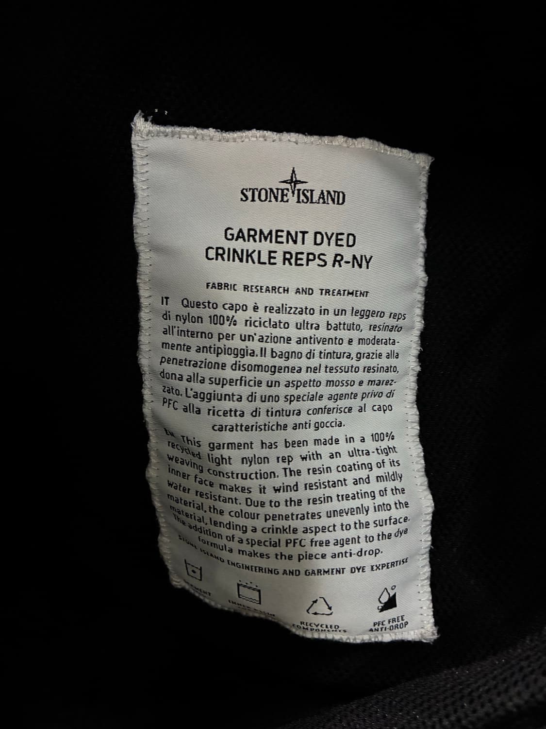 Stone Island 스톤 아일랜드 크링클랩스 바람막이 자켓 상품이미지8