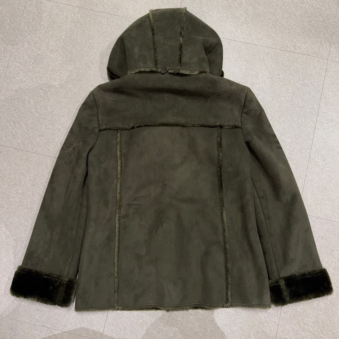 여성 폴리 스웨이드 무스탕 자켓 상품이미지5