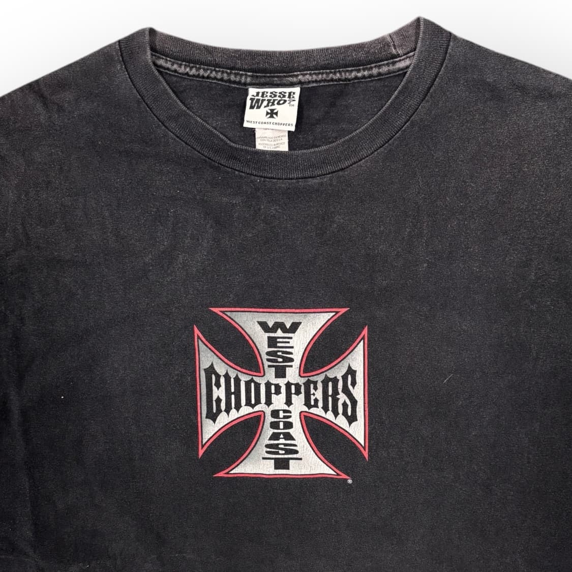 2XL)90's 웨스트코스트챠퍼스 빈티지 티셔츠 상품이미지3