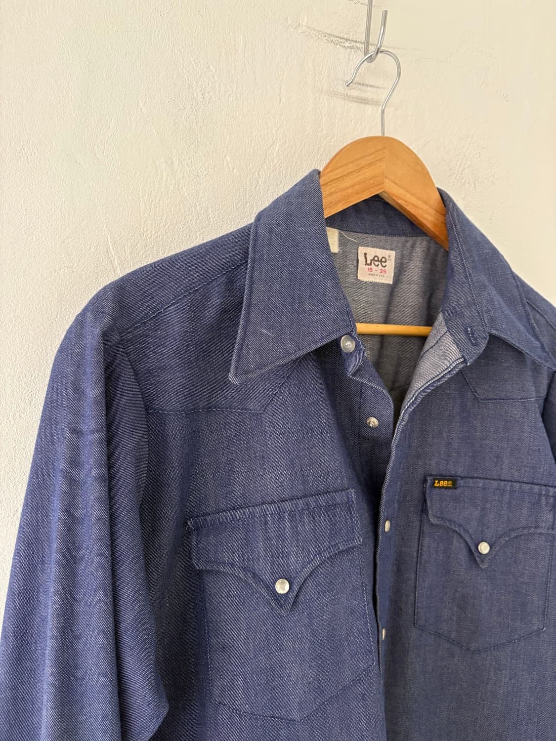 70's Lee Chambray Denim Western Shirt. 상품이미지2