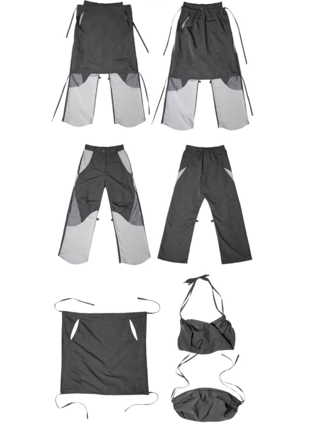 오호스 ojos 에이프런 나일론 팬츠 Apron Nylon Pants 상품이미지2