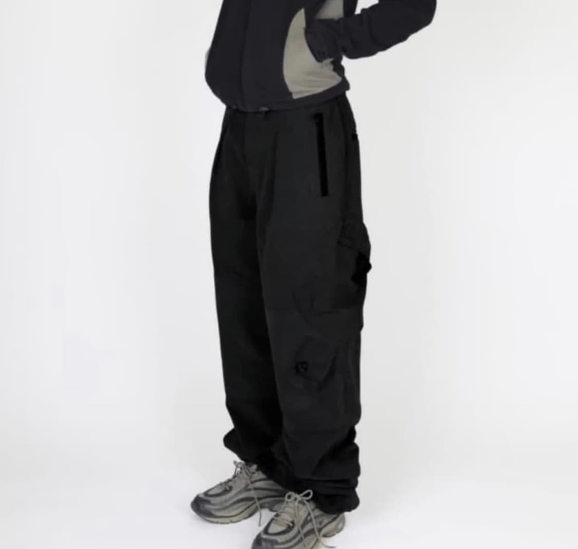 혜인서 밀리터리 블랙 카고팬츠 4사이즈 상품이미지1