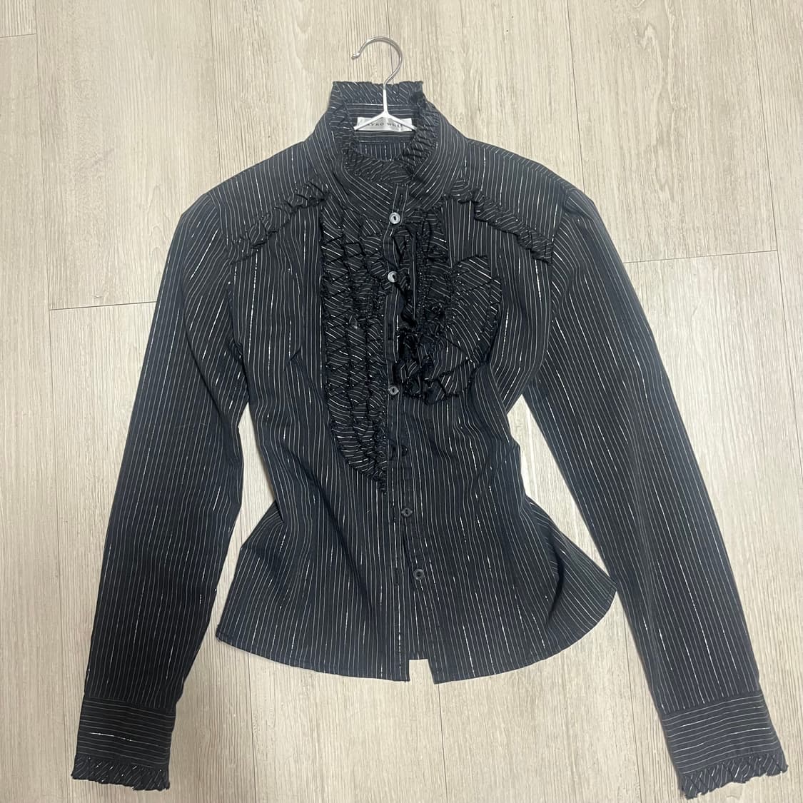 긱시크 셔츠 프릴 빈티지 일빈 펑크 고스 갸루 로맨틱 고딕 상품이미지1