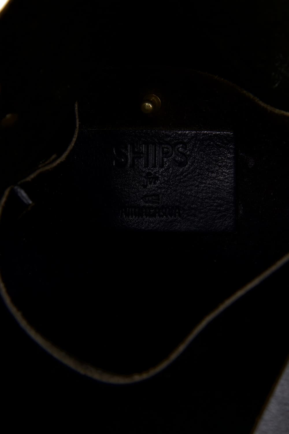 AMIACALVA X SHIPS 토치기 레더 2Way 토트백 블랙 상품이미지5