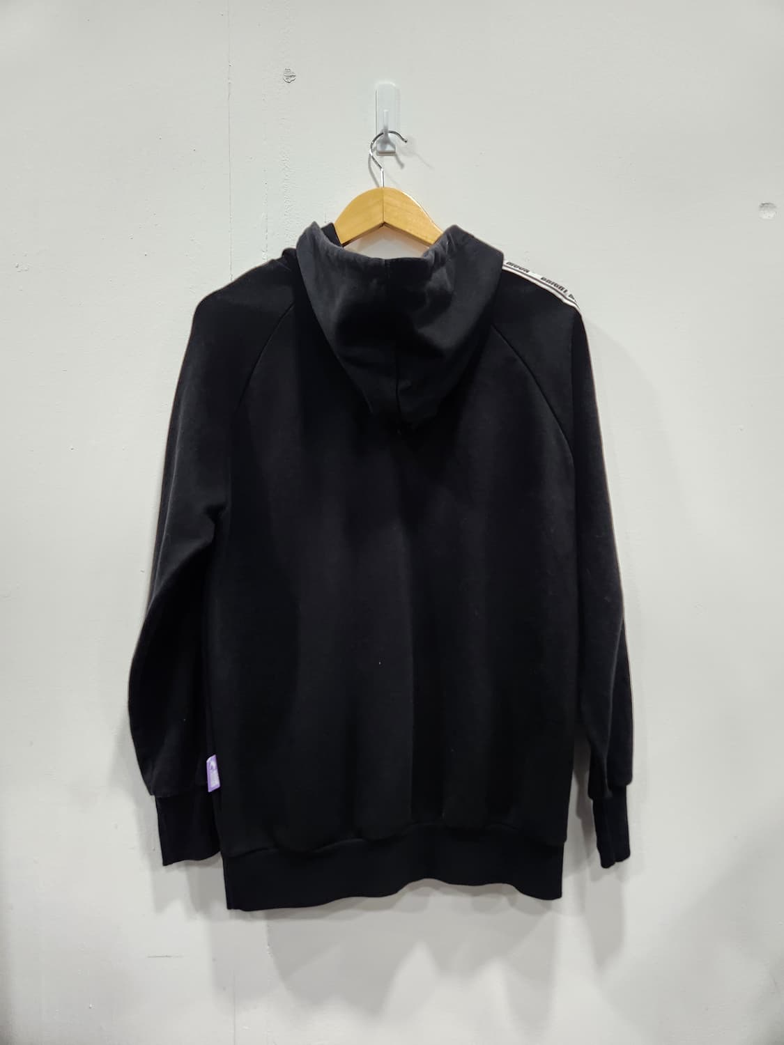 BRIGHT MOON 브리이트 문 검정색 후드티 남녀공용 100사이즈 상품이미지3