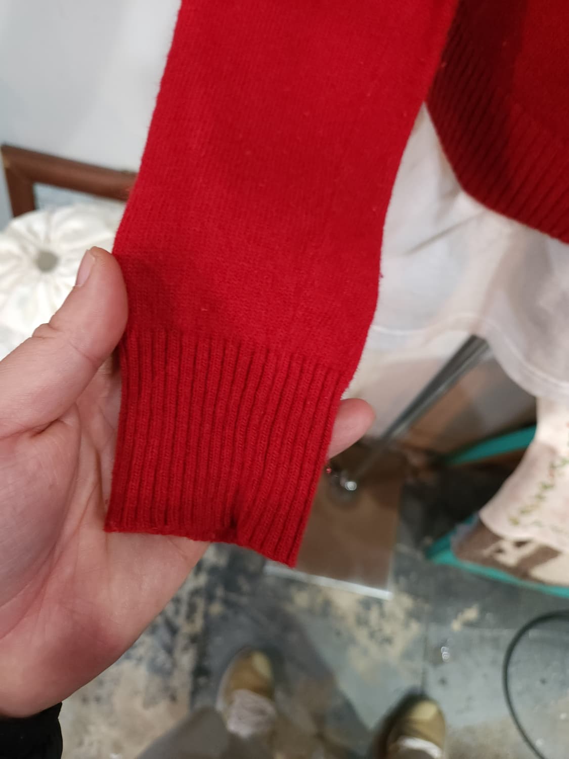 폴로 랄프로렌 울 캐시미어 혼방 브이넥 니트 상품이미지4